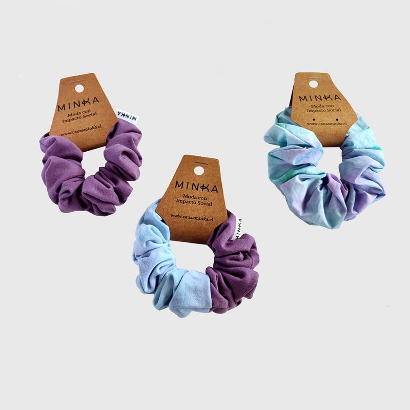 MINKA - Pack Scrunchies Ultramar