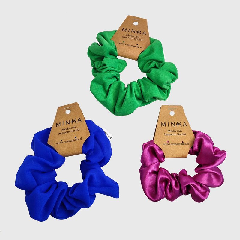 MINKA - Pack Scrunchies Fun Colors Minka