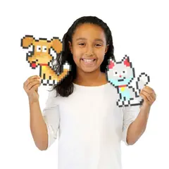 FAT BRAIN TOYS - Jixelz Puzzle Rompe Cabezas De Pixeles, 700 Pcs Set, Mascotas