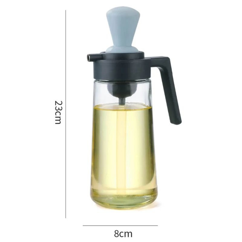 GENERICO - Dispensador Dosificador Aceite Vinagre 550ml  Brocha 2en1