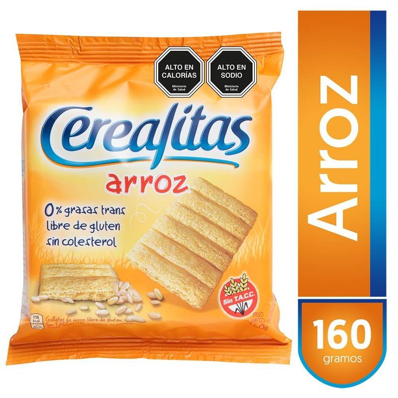 CEREALITAS - Cerealitas Galletas De Arroz Sin Gluten Bolsa 160 Grs CEREALITAS