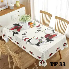 GENERICO - MANTEL ANTIMANCHA TELA GRUESA CON DISEÑO MARIPOSA 140X220 CM TF