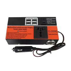 IMPORTCLICK - Convertidor Corriente Voltaje Auto Multipropósito 12V 220V 1.5K