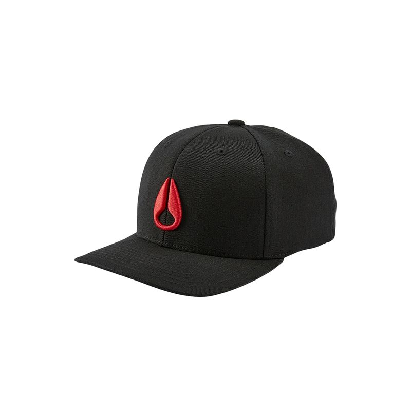NIXON - Jockey Deep Down Snapback Black Red NIXON