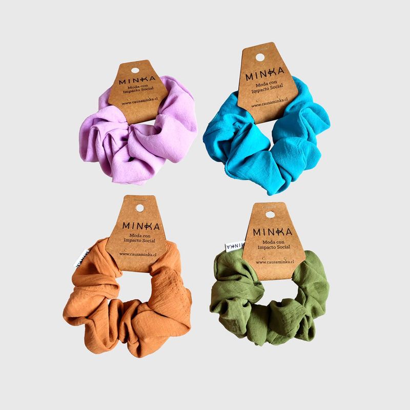 MINKA - Pack scrunchies Block Minka