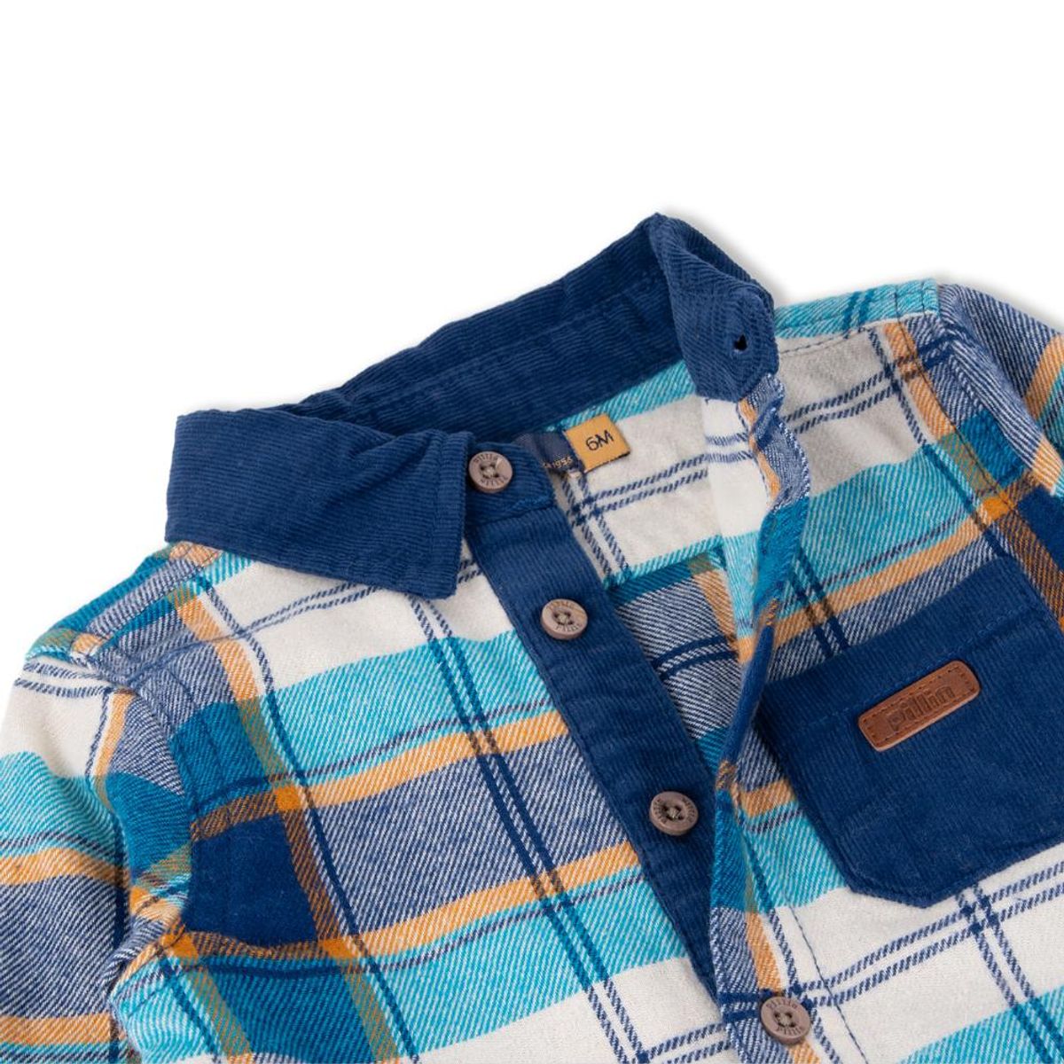 PILLIN - Camisa Bebé Niño Azul Pillin PILLIN