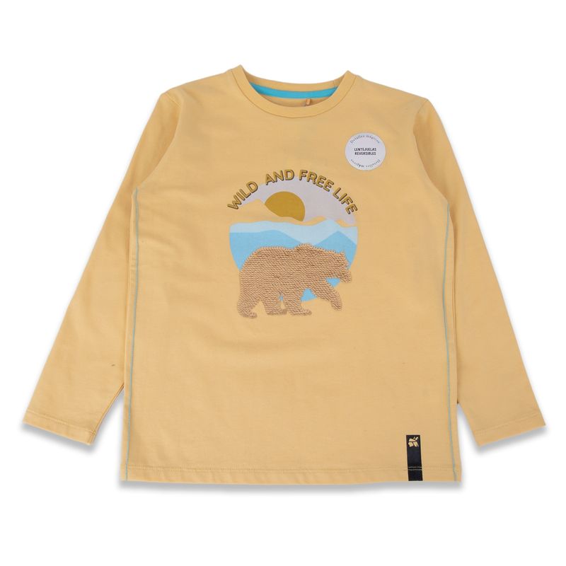 PILLIN - Polera Niño Mostaza Pillin PILLIN
