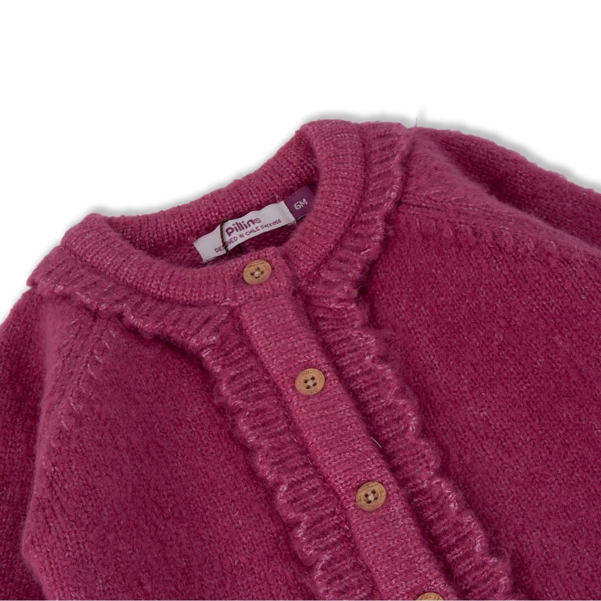 PILLIN - Chaleco Bebé Niña Guinda Pillin PILLIN