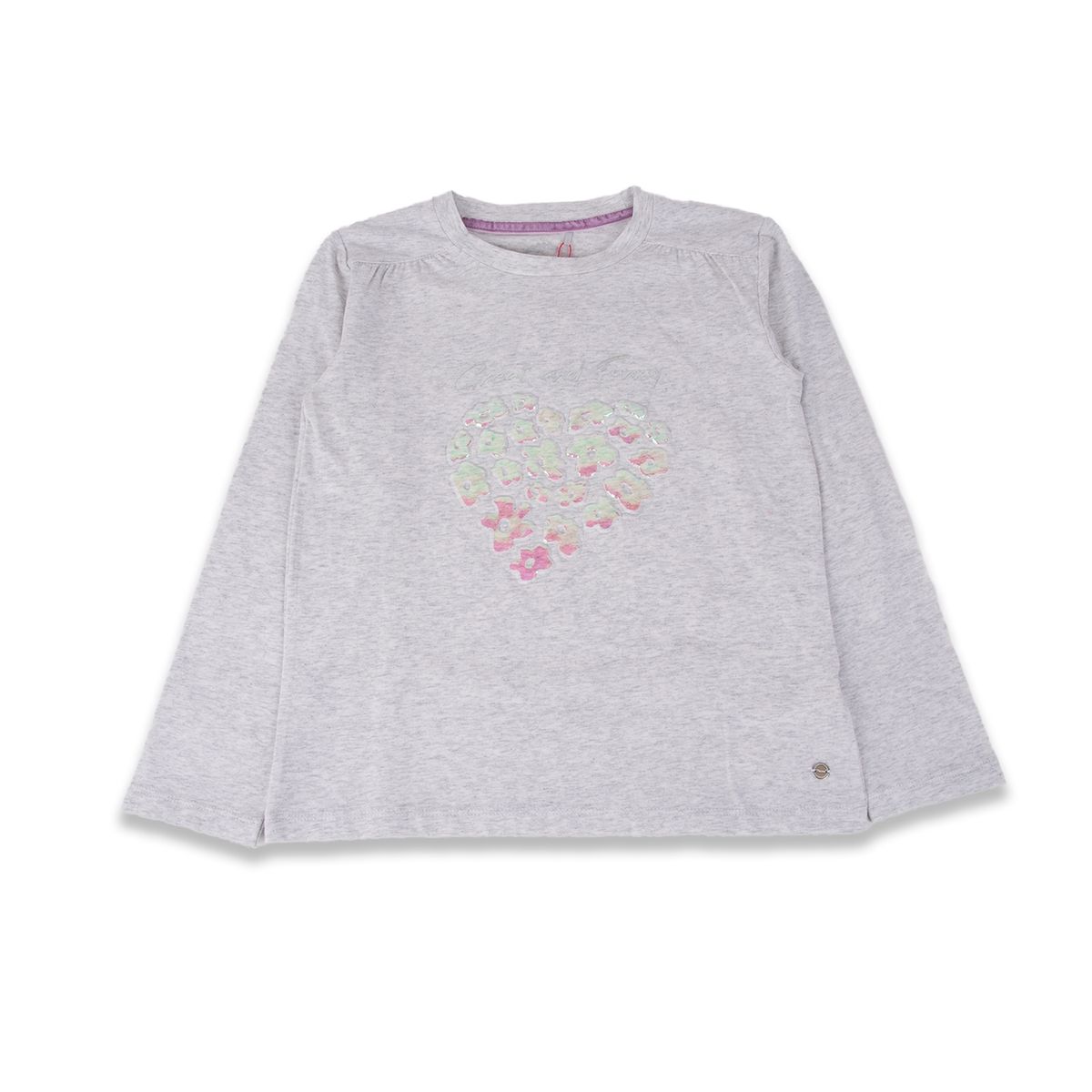 PILLIN - Polera Niña Gris claro Pillin PILLIN