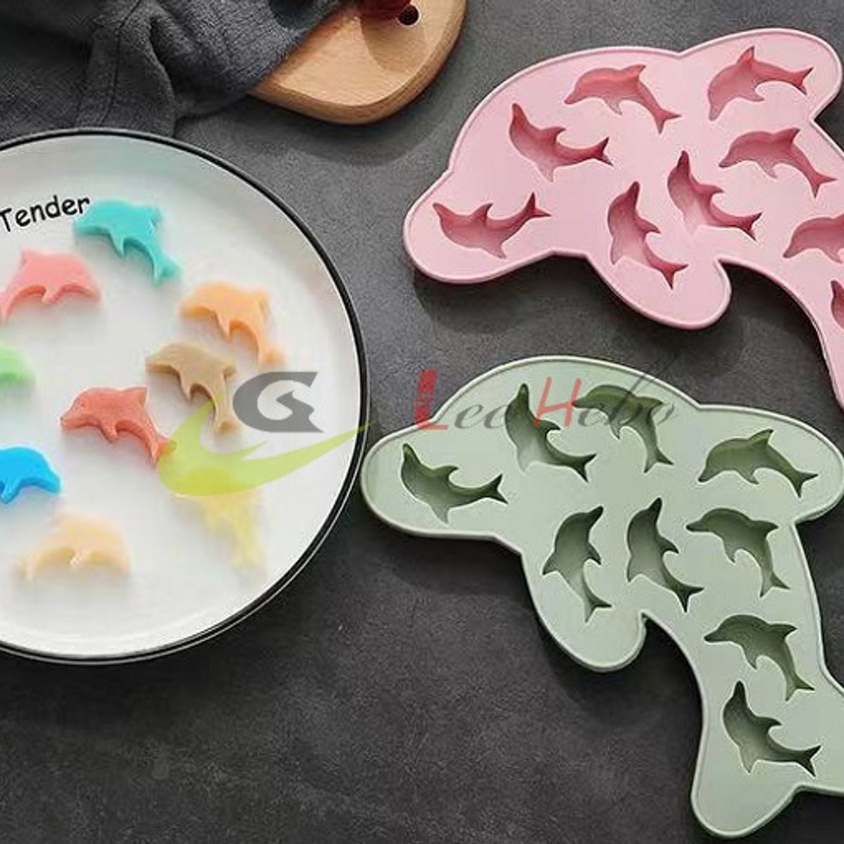GENERICO - Molde Silicona Para Chocolate Mini Delfines
