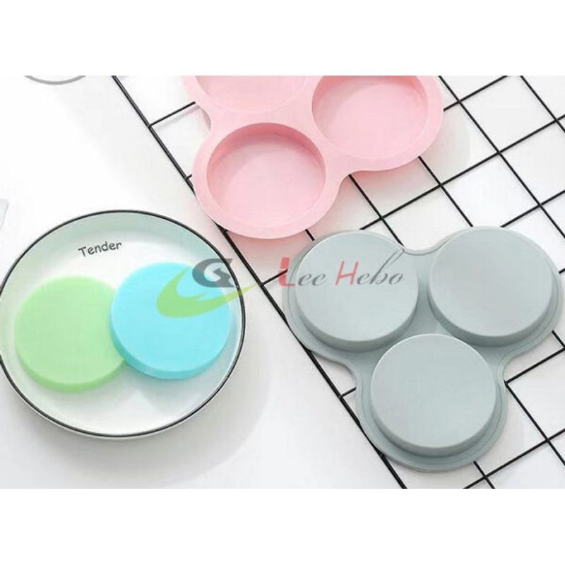 GENERICO - Molde Silicona Para Chocolate Forma Circulo 3 Divisiones