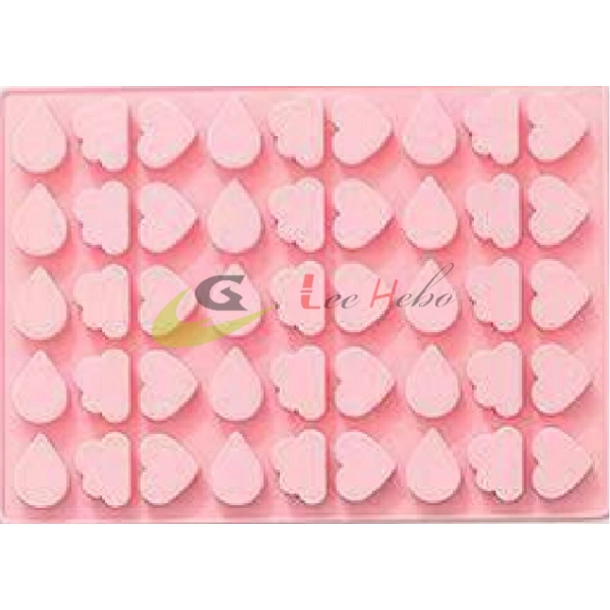 GENERICO - Molde Silicona Para Chocolate Mini Corazones-Nubes