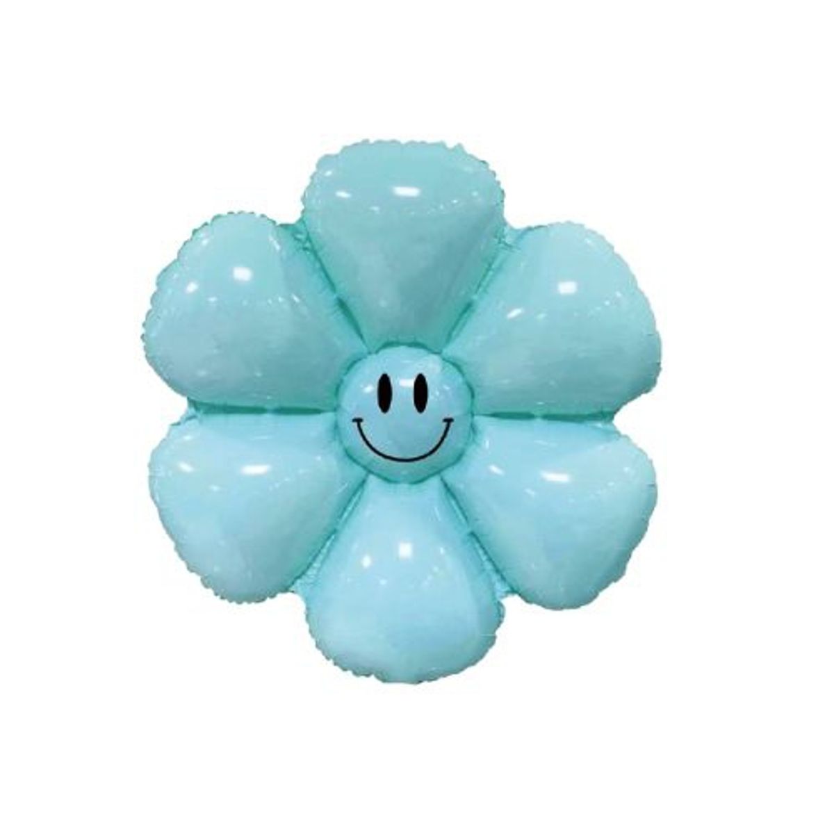 GENERICO - Globo Diseño Flor 96 Cm X 116 Cm 1 Unidad Color Celeste