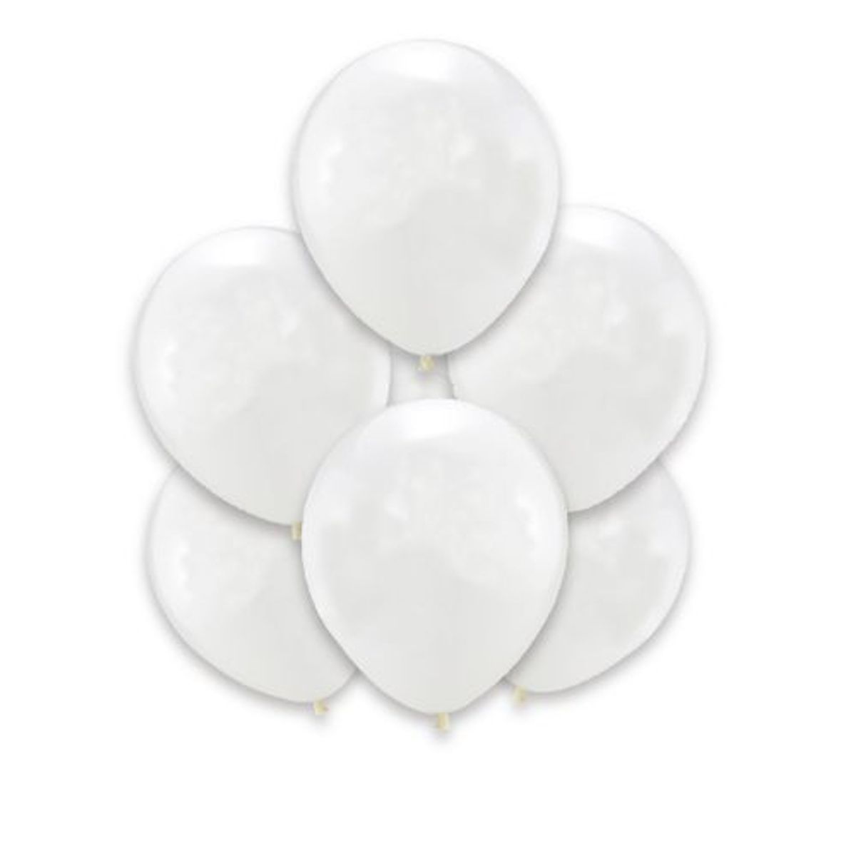 GENERICO - Globo Latex Color Blanco 12 Unidades 25 Cm