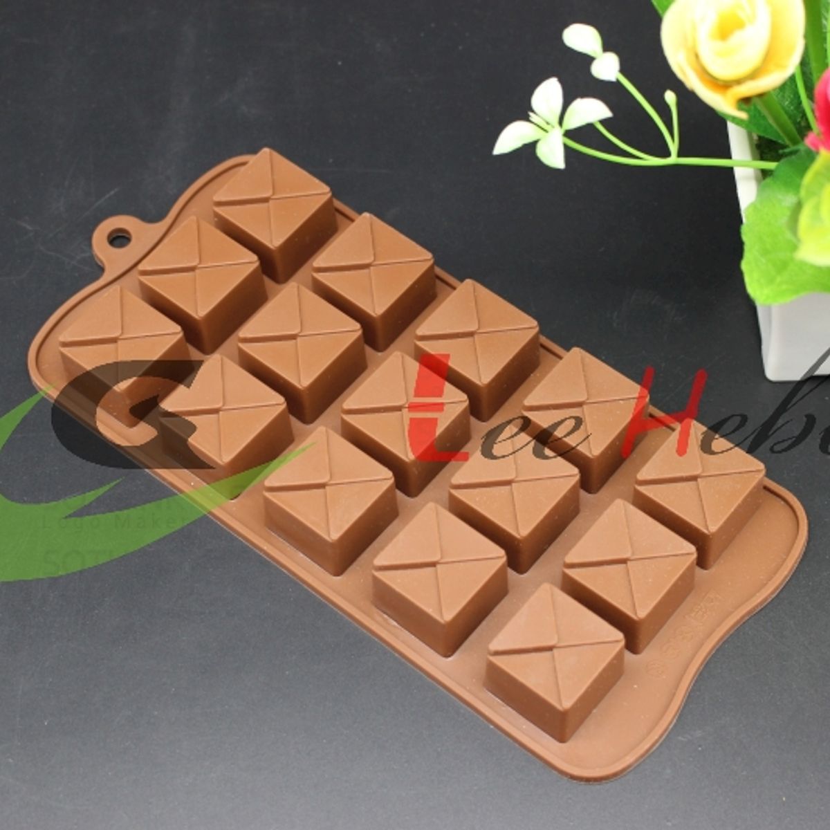 GENERICO - Molde Silicona Para Chocolate Forma Mini Sobres-Cartas
