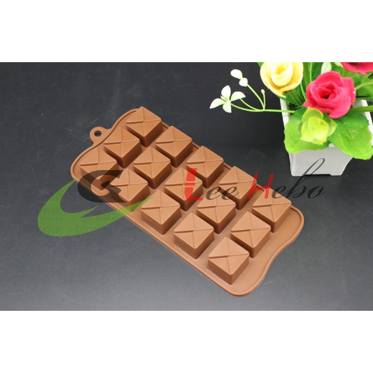 GENERICO - Molde Silicona Para Chocolate Forma Mini Sobres-Cartas