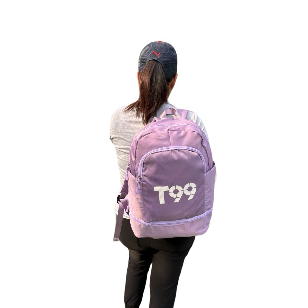 GENERICO - Mochila Escolar de Viaje Gym Multifuncional  DiseñoT99 Lila