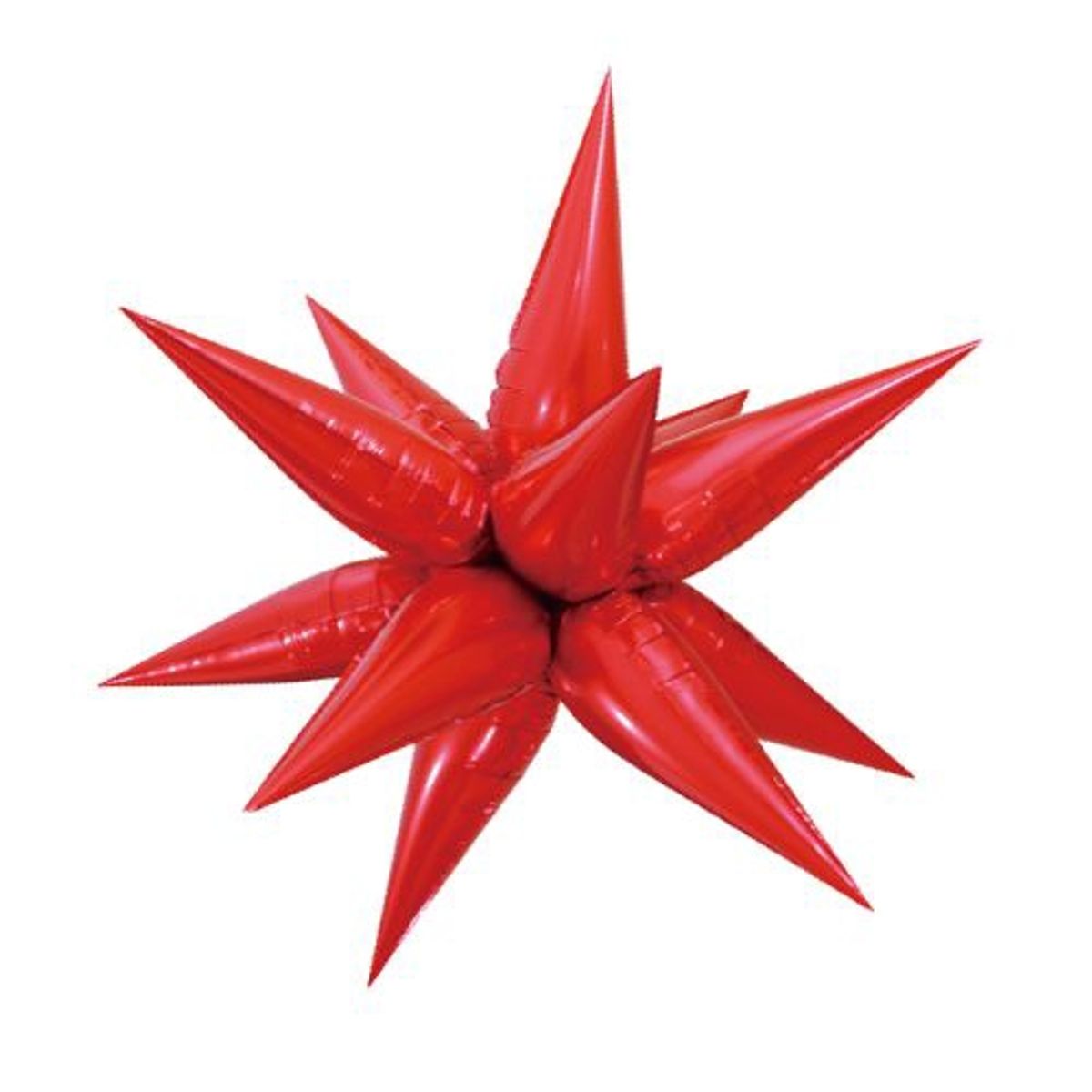 GENERICO - Globos Diseño Estrella Color Rojo 1 Unidad 65 Cm X 65 Cm