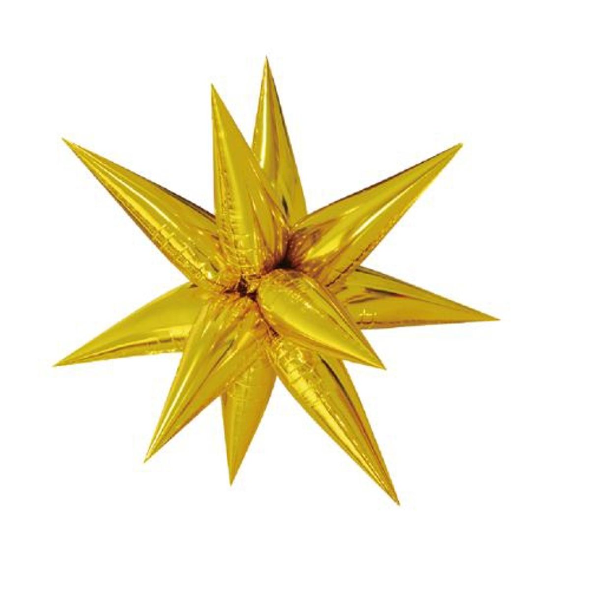 GENERICO - Globos Diseño Estrella Color Dorado 1 Unidad 65 Cm X 65 Cm