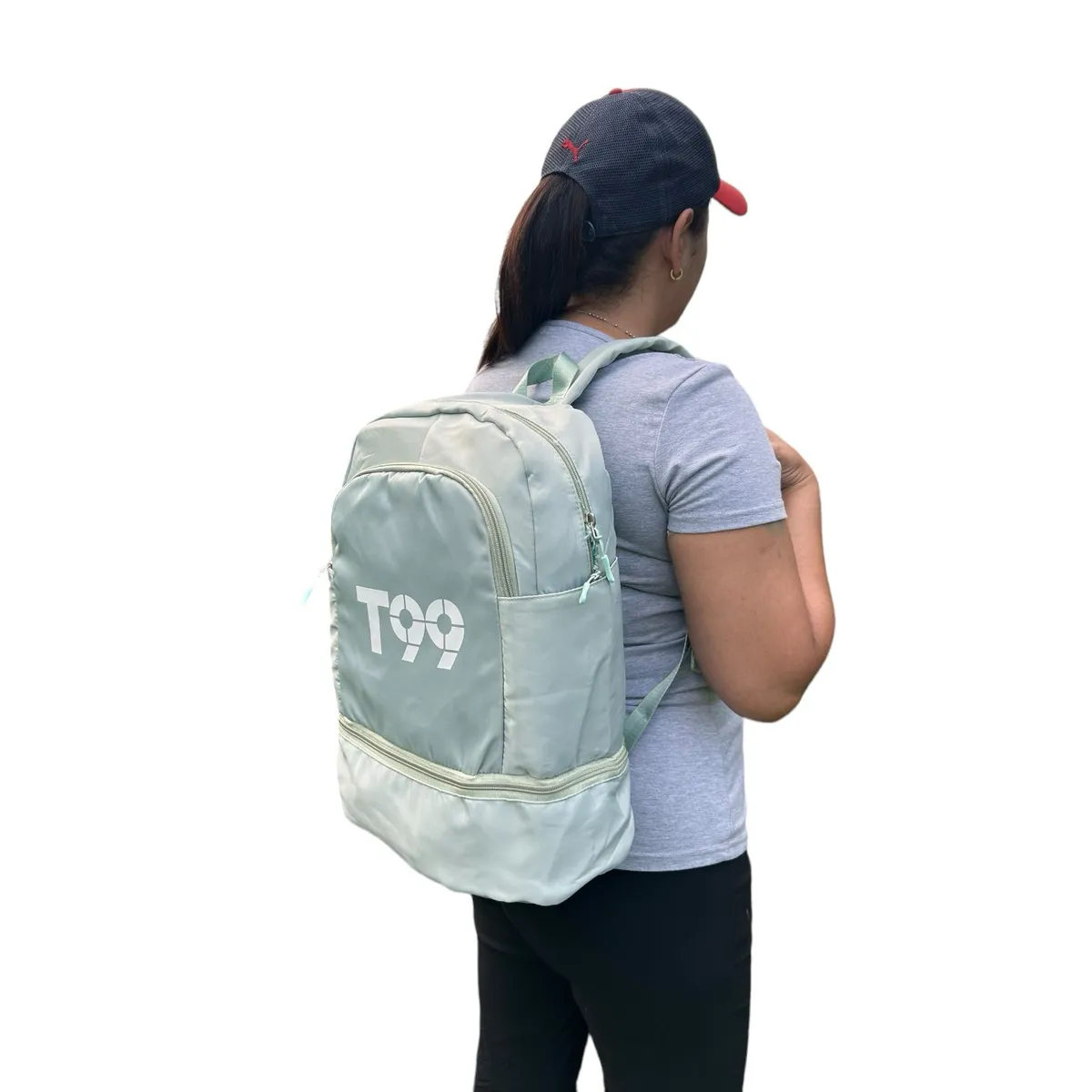 GENERICO - Mochila Escolar de Viaje Gym Multifuncional  DiseñoT99 Verde
