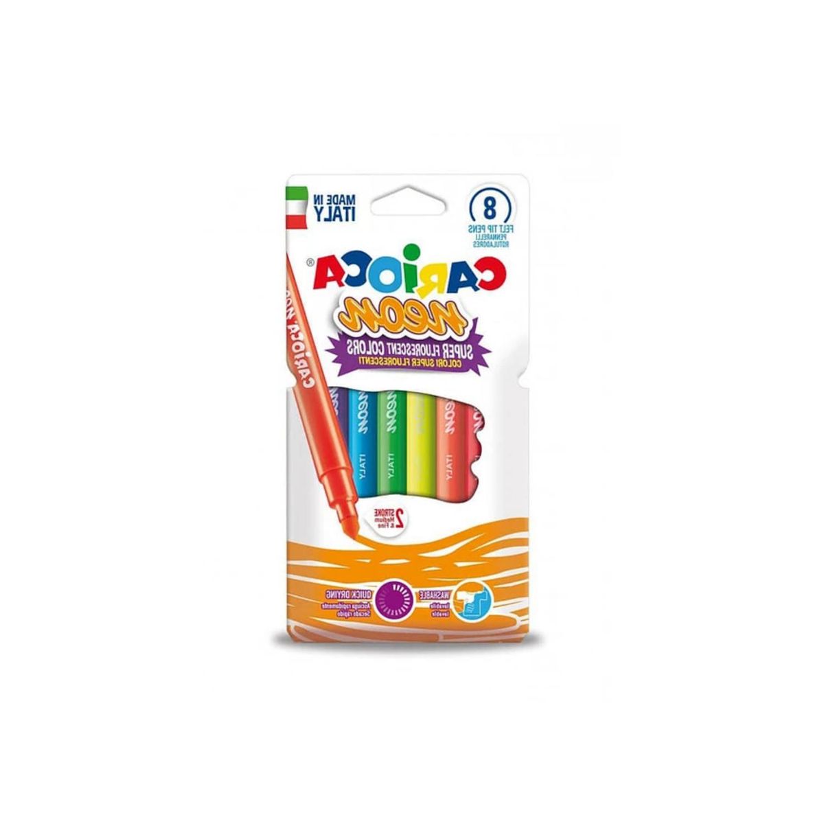 CARIOCA - Plumones Neón Caja 8 Colores Carioca - SC