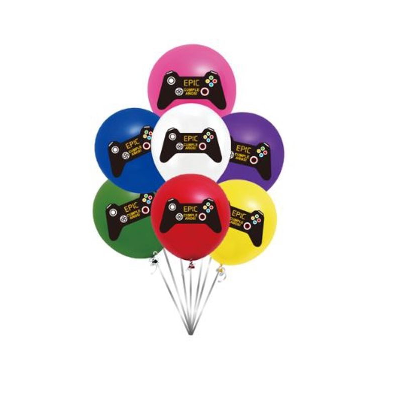 GENERICO - Globo Latex 25 Unidades 30 Cm Varios Colores Diseño Mando