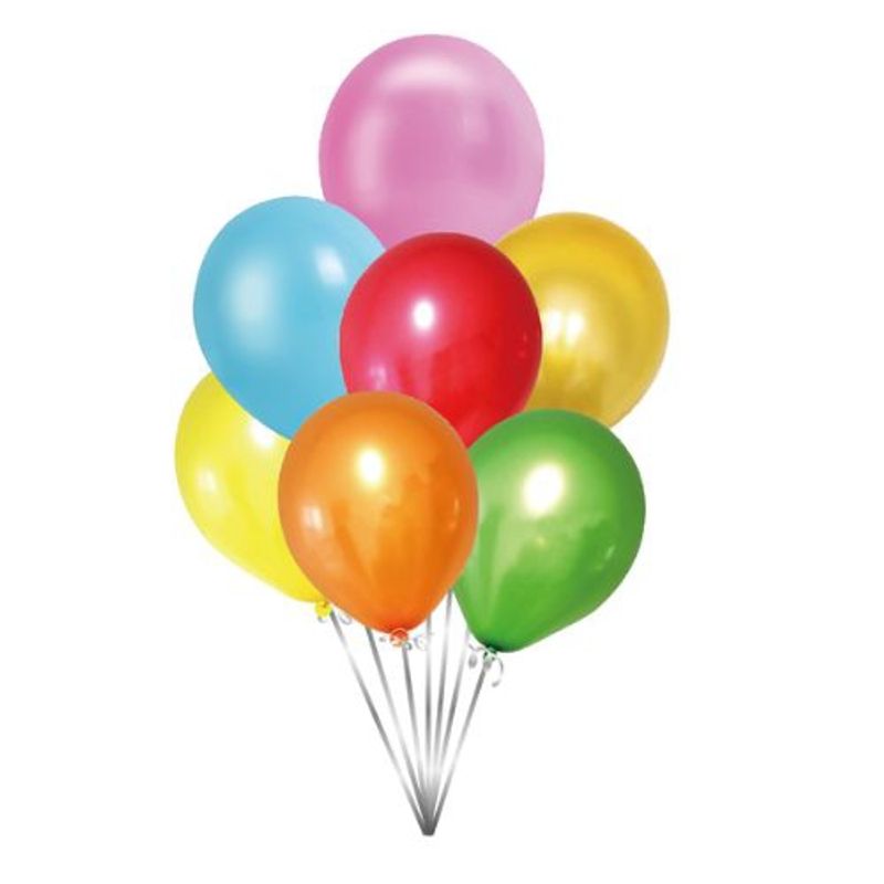 GENERICO - Globos Muchos Colores Latex 25 Unidades 25 Cm