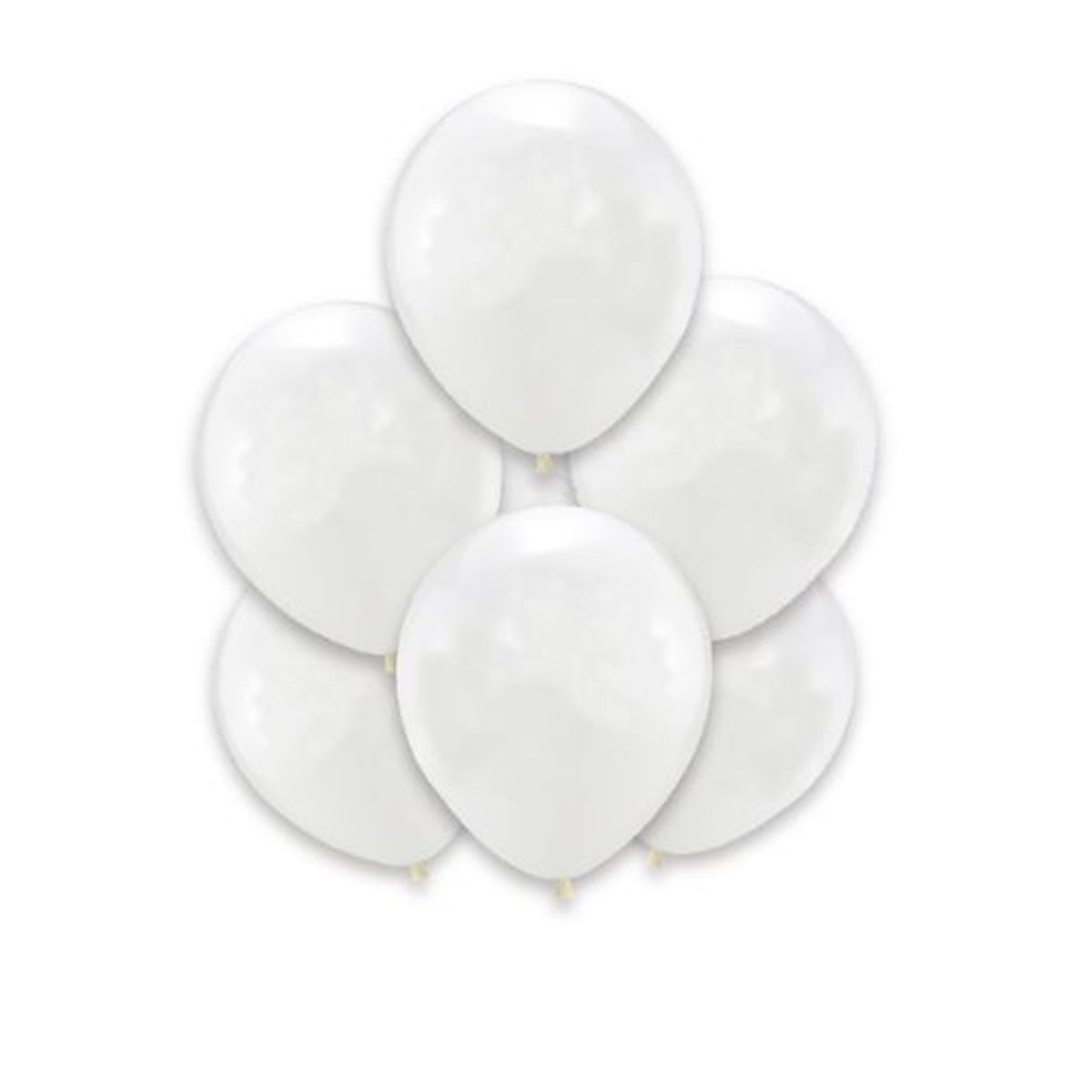 GENERICO - Globos Color Blanco Latex 12 Unidades 25 Cm