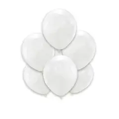 GENERICO - Globos Color Blanco Latex 12 Unidades 25 Cm