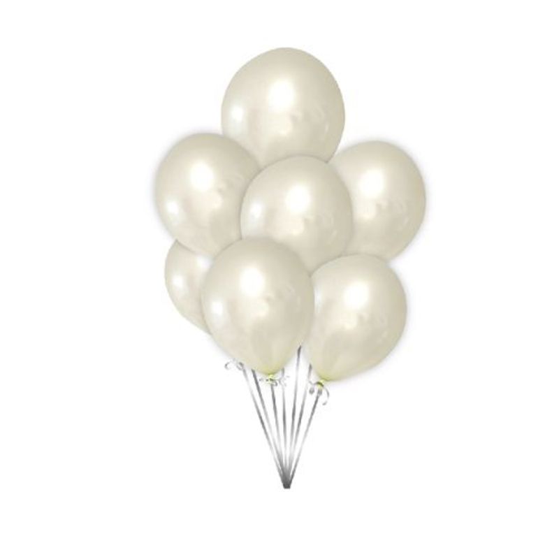 GENERICO - Globos Color Blanco Latex 50 Unidades 30 Cm