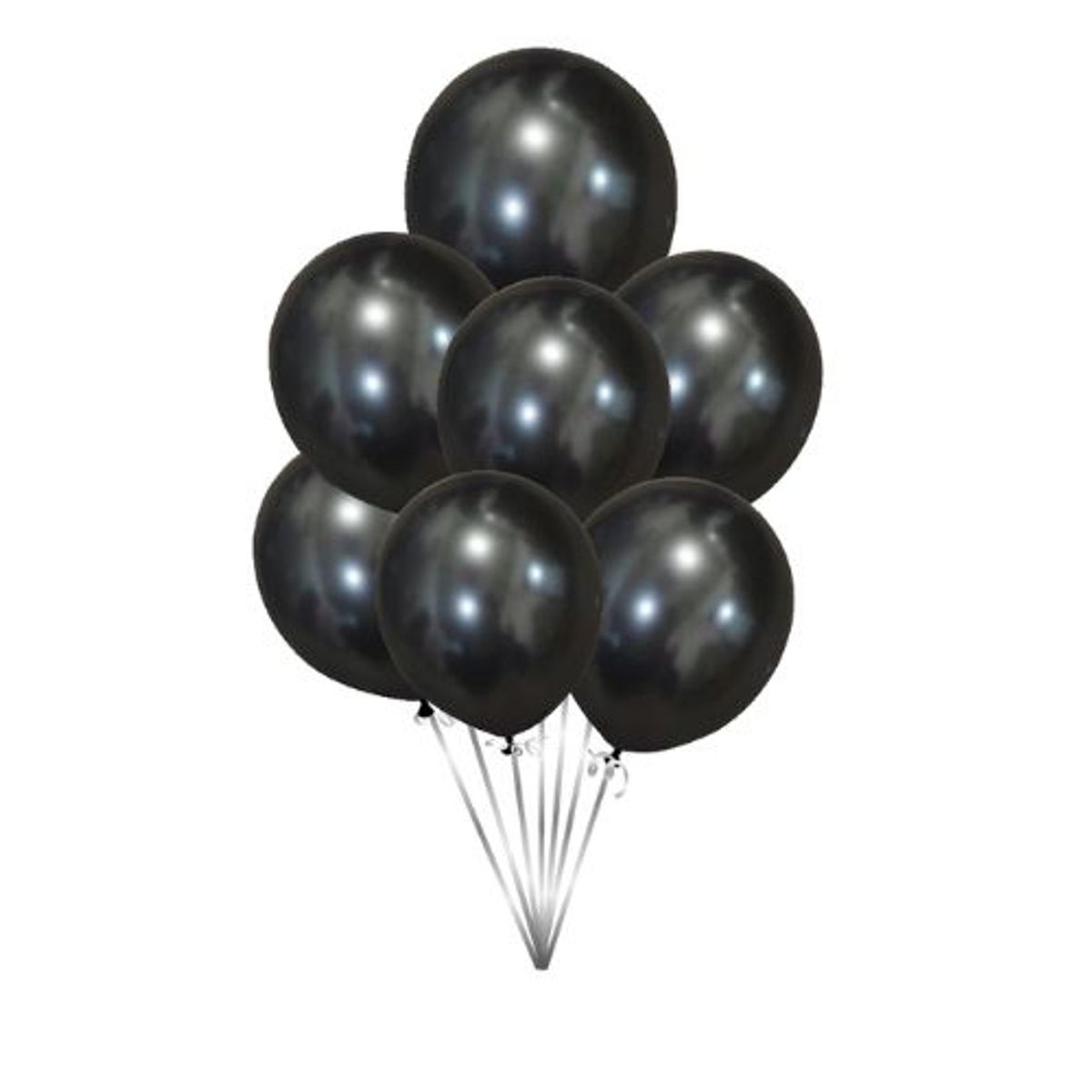 GENERICO - Globos Color Negro 25 Unidades 30 Cm Latex