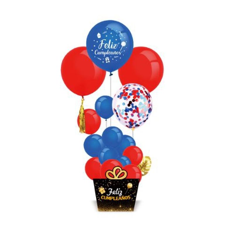 GENERICO - Globos Latex Diseño Feliz Cumpleaños 17 Unidades