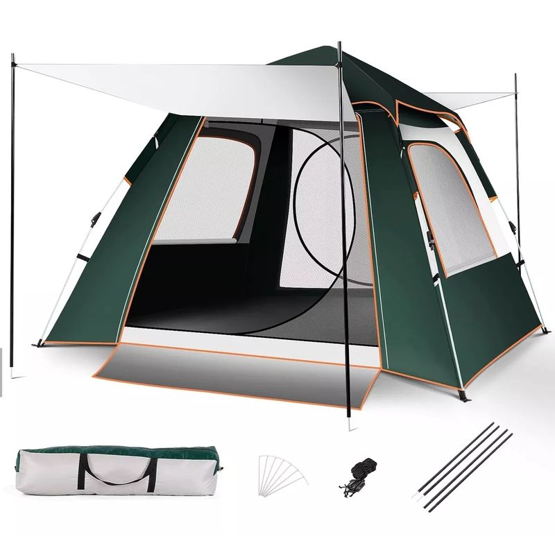 BLUEDREAMER - Tienda Automática Casa De Campaña 4 Personas Grande Camping