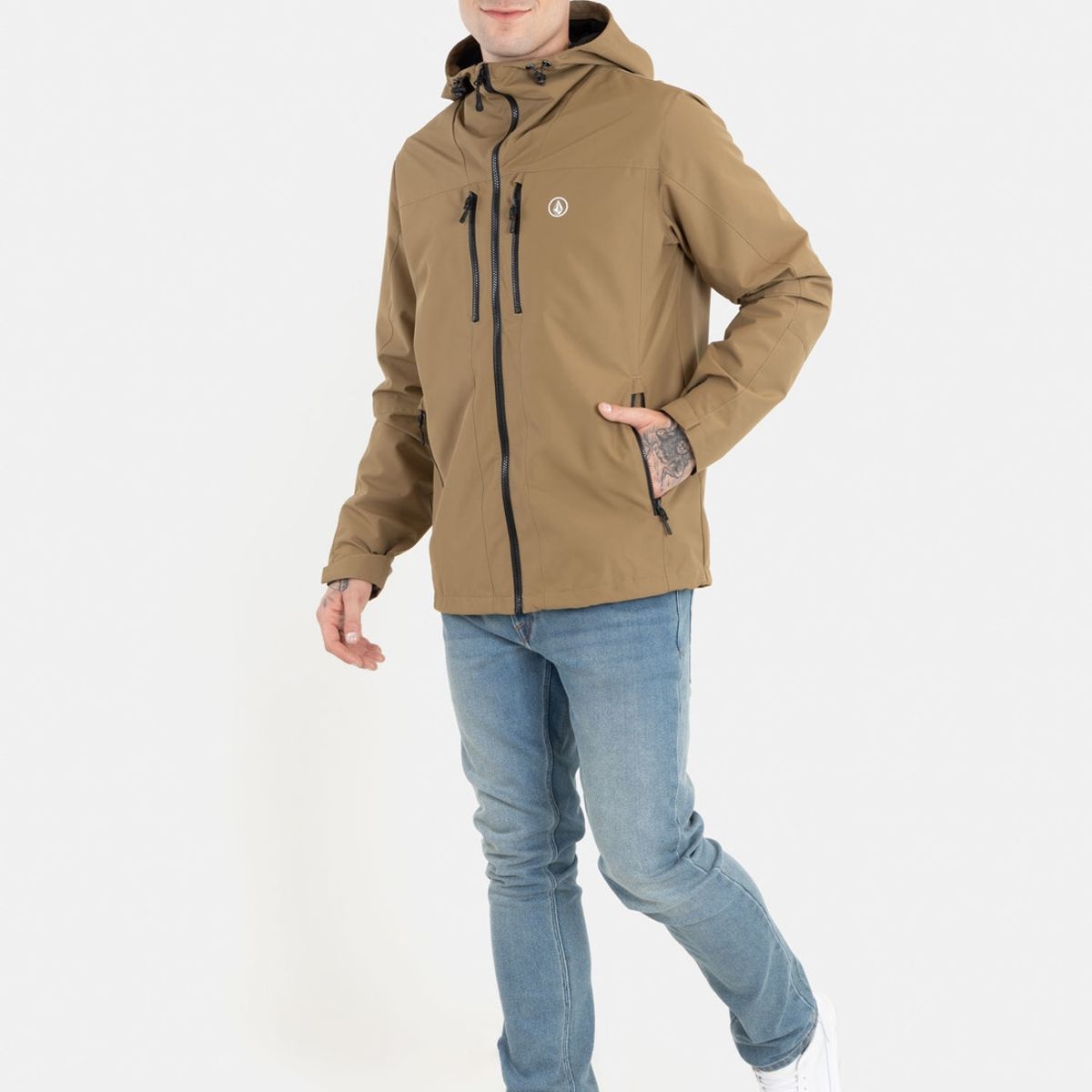 VOLCOM - Cortaviento Windbreaker Canesu Café Hombre Volcom