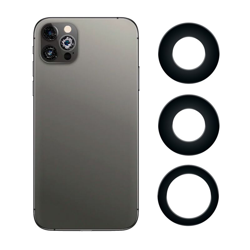 GENERICO - Vidrios de Camaras Trasera Compatible con Iphone 14 Pro.