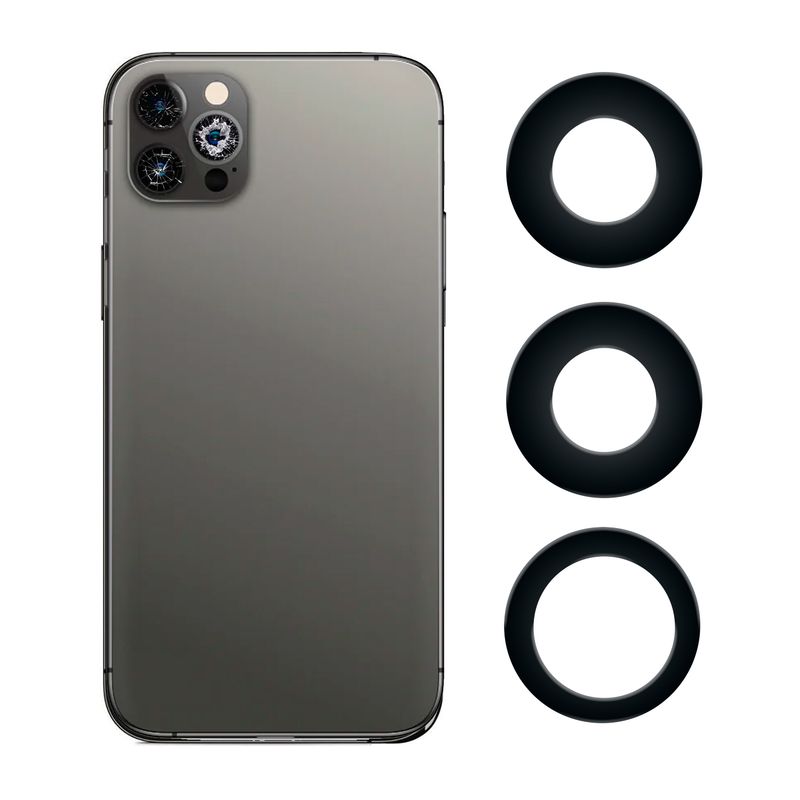 GENERICO - Vidrios de Camaras Trasera Compatible con Iphone 13 Pro.