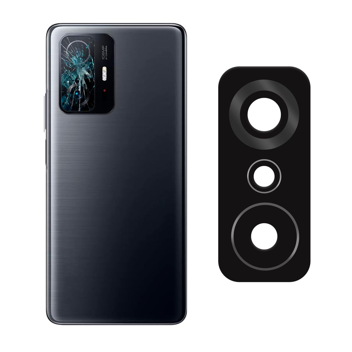 GENERICO - Vidrio de Camara Trasera Compatible con Xiaomi Mi 11T