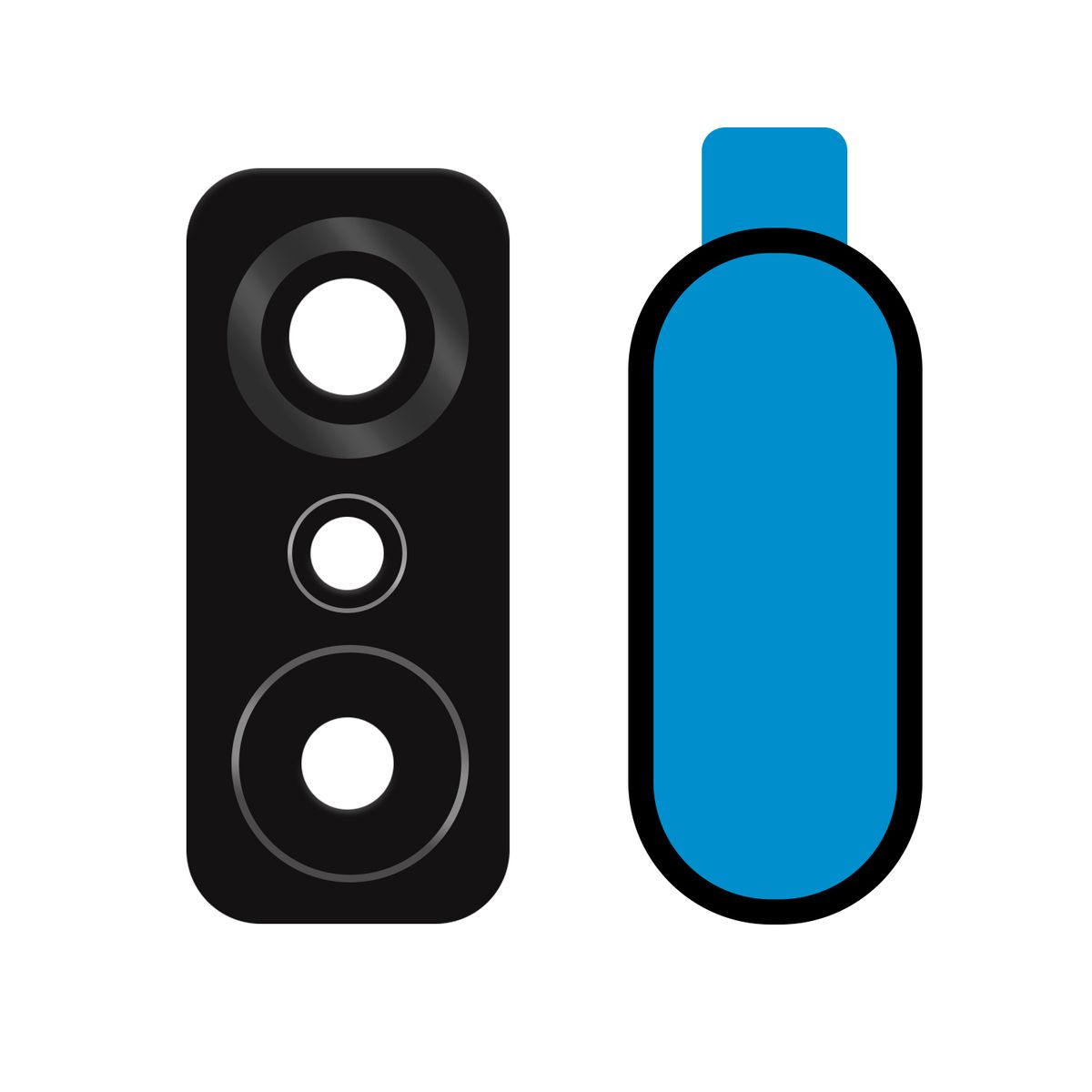 GENERICO - Vidrio de Camara Trasera Compatible con Xiaomi Mi 11T