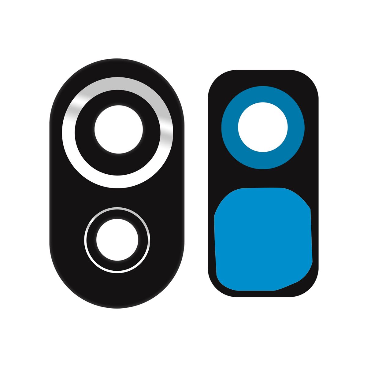 GENERICO - Vidrio de Camara Trasera Compatible con Xiaomi Mi 11 Lite