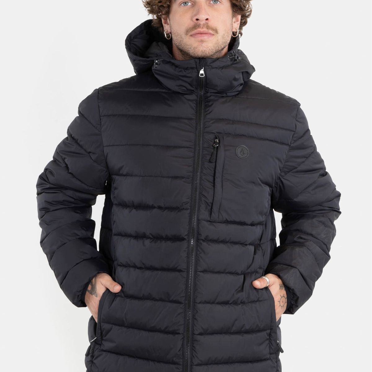 VOLCOM - Parka Puffa Kappa Negro Hombre Volcom
