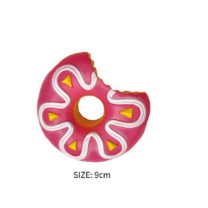 GENERICO - Juguete Para Perros Color Rosa Diseño Dona 9cm