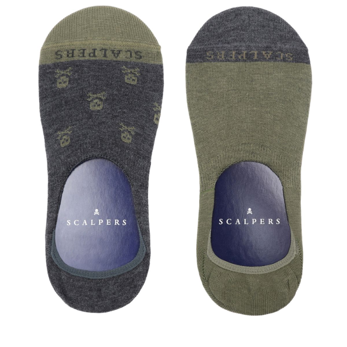SCALPERS - Pack Calcetines Pinkies Calaveras Grey