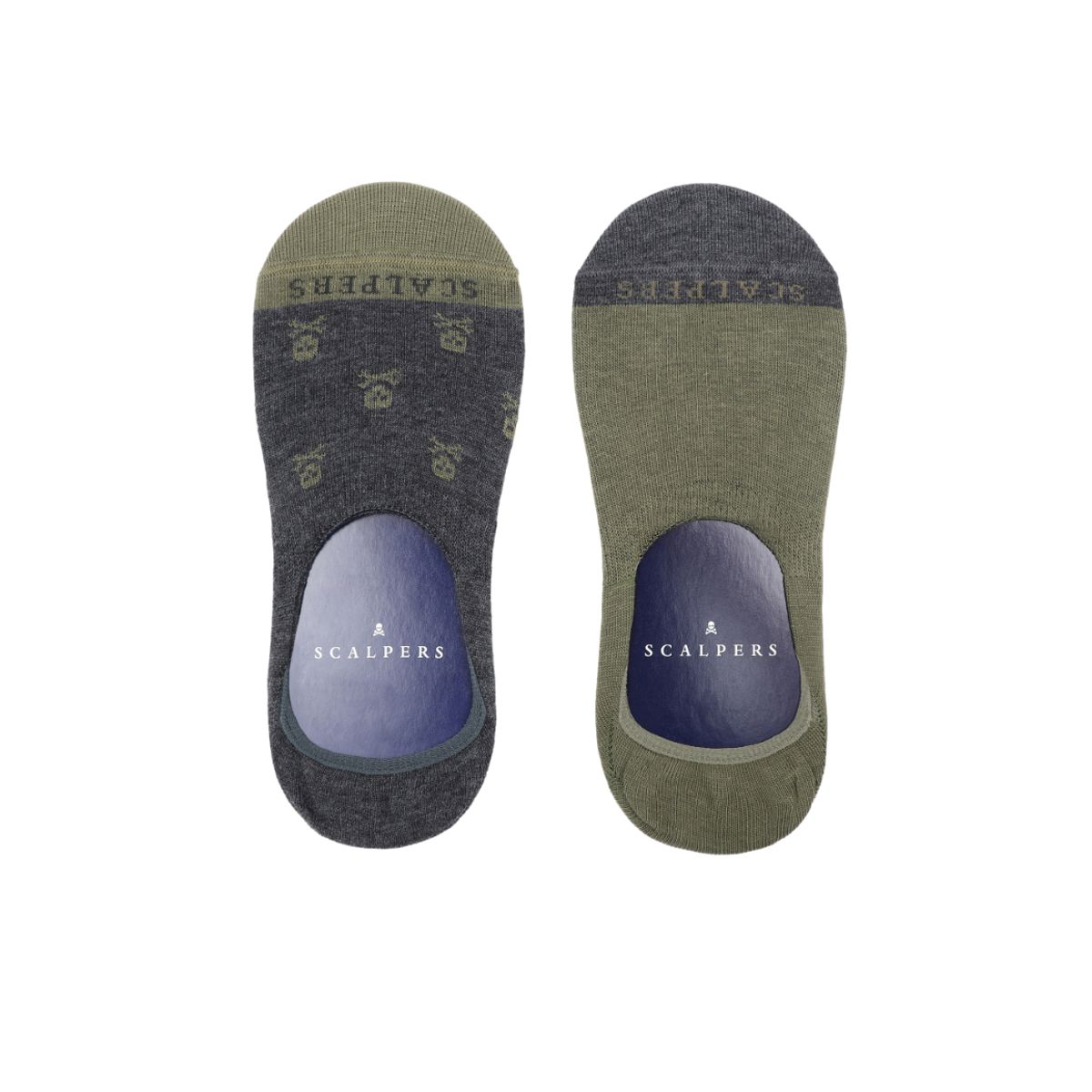 SCALPERS - Pack Calcetines Pinkies Calaveras Grey