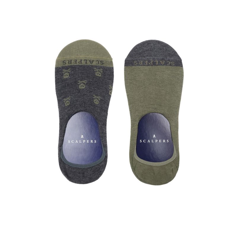 SCALPERS - Pack Calcetines Pinkies Calaveras Grey