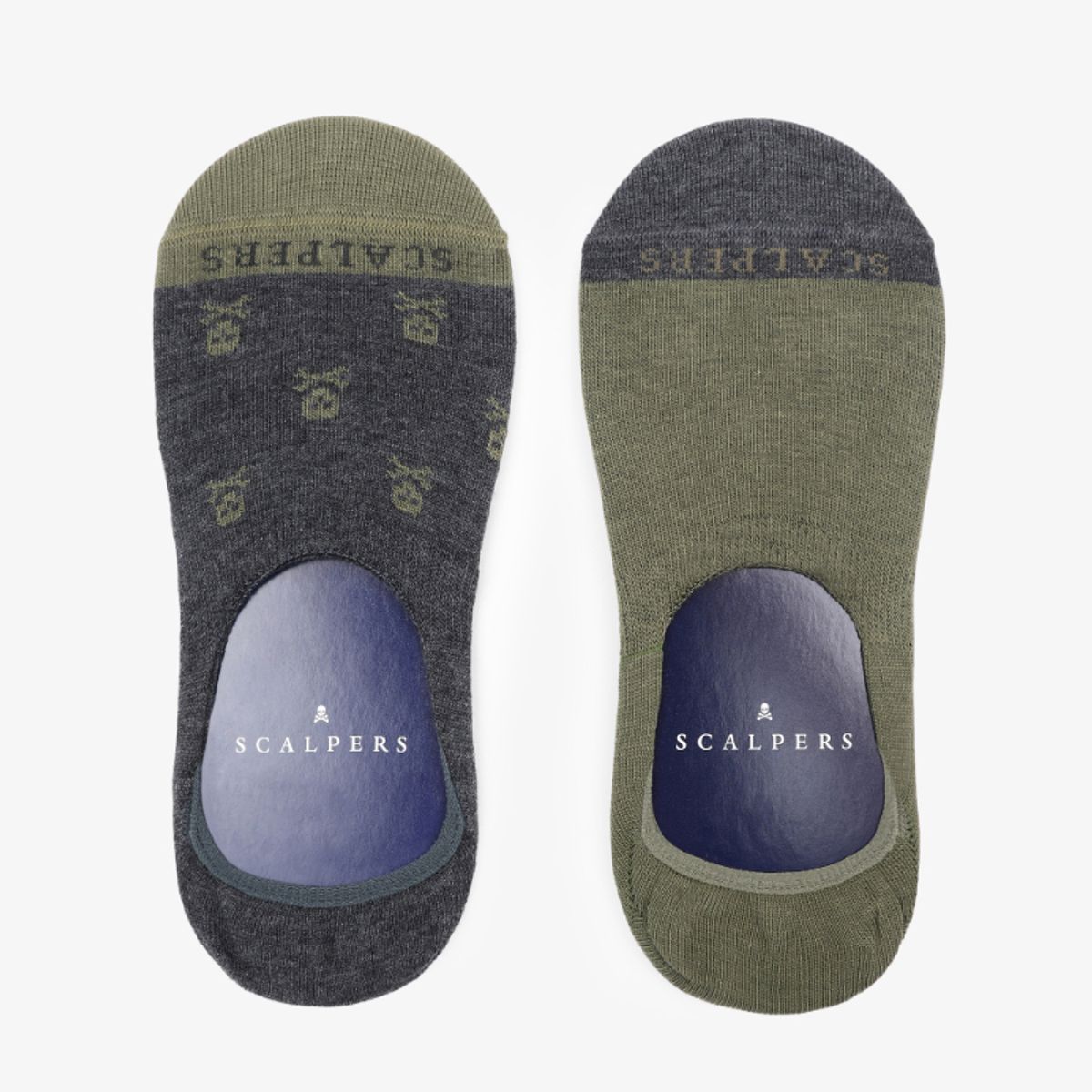 SCALPERS - Pack Calcetines Pinkies Calaveras Grey