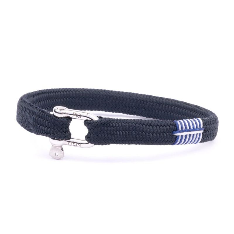 PIG & HEN - Pulsera Hombre Vicious Vik Navy  Silver
