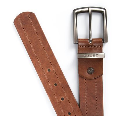 Imagen 2 del producto Vélez Cinturón Unifaz Coraje Cuero Hombre Pasador Metálico Negro