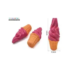 GENERICO - Juguete Para Perros Color Rosa Diseño Helado 12x4cm