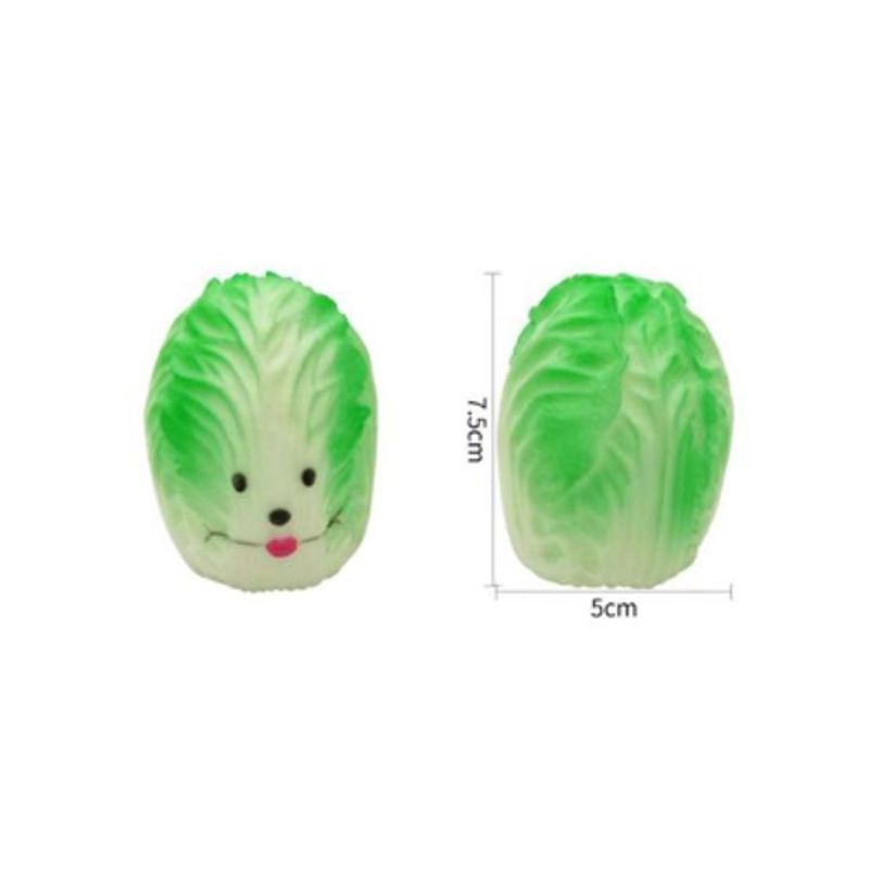 GENERICO - Juguete Para Perros Color Verde Diseño Lechuga 7x5cm
