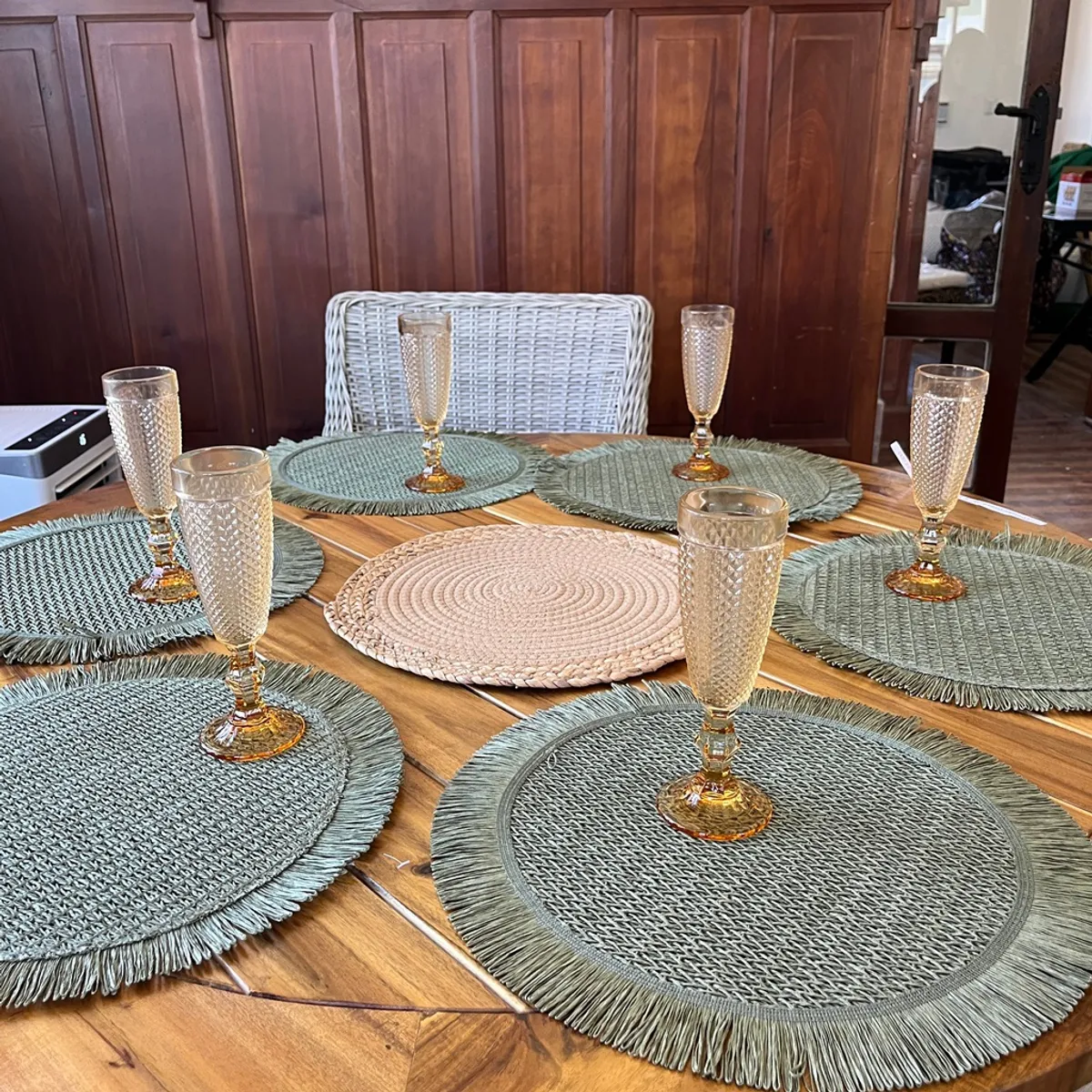 GENERICO - Pack de 6 Copas de Espumante Dorado